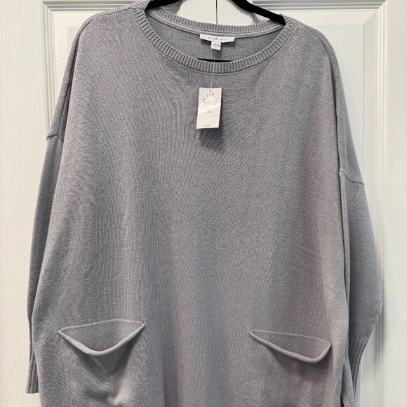 PURE JILL PATCH POCKET SWEATER-TUNIC - Picture 7 of 9